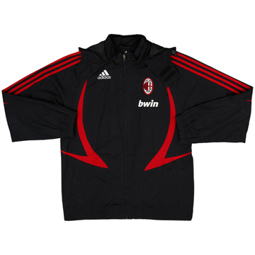 2007-08 AC Milan adidas Hooded Rain Jacket - 6/10 - (S)