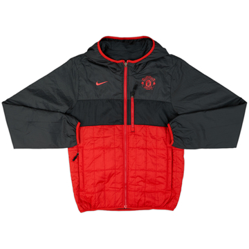 2012-13 Manchester United Nike Reversible Hooded Rain Coat - 8/10 - (S)