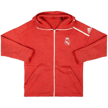 2018-19 Real Madrid adidas Hooded Sweat Top - 9/10 - (XL)