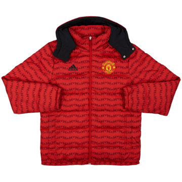2015-16 Manchester United adidas Padded Bench Coat - 7/10 - (L)