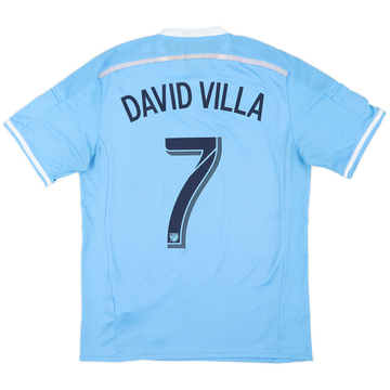 Camiseta auténtica de local de New York City 2015-16 David Villa #7 - 9/10 - (L)