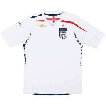2005-07 England Home Shirt - 8/10 - (M.Boys)