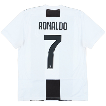 2018-19 Juventus Home Shirt Ronaldo #7 - 8/10 - (M)