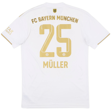 2022-23 Bayern Munich Away Shirt Muller #25 - 6/10 - (S)