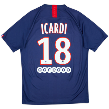 2019-20 Paris Saint-Germain Home Shirt Icardi #18 - 7/10 - (M)
