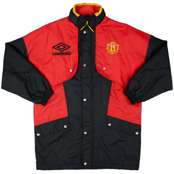 1994-95 Manchester United Umbro Padded Bench Coat - 8/10 - (L)