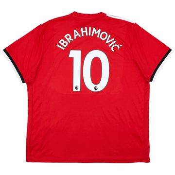 2017-18 Manchester United Home Shirt Ibrahimovic #10 - 7/10 - (3XL)