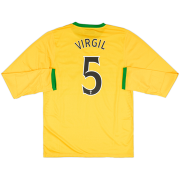 2013-14 Celtic Player Issue Away L/S Shirt Virgil #5 (XL)