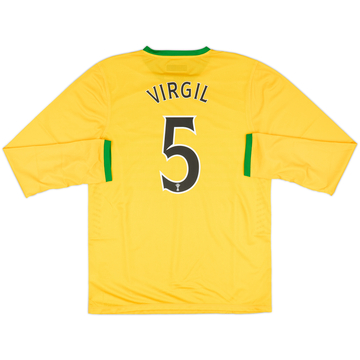2013-14 Celtic Player Issue Away L/S Shirt Virgil #5 (XL)