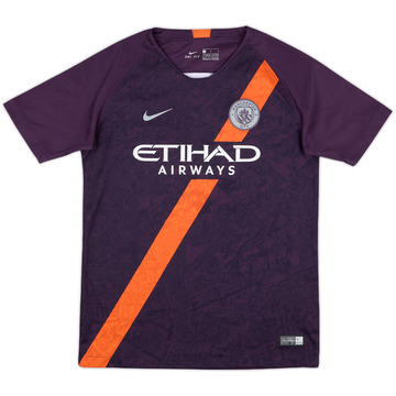 2018-19 Manchester City Third Shirt - 10/10 - (L.Boys)