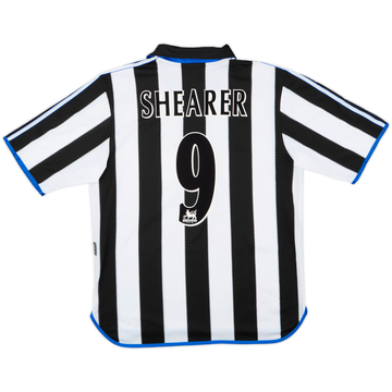 2000-01 Newcastle Home Shirt Shearer #9 - 7/10 - (L)