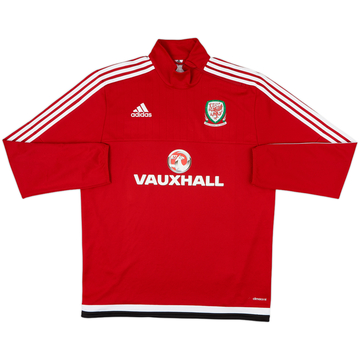 2016-17 Wales adidas 1/4 Zip Sweat Top - 9/10 - (L)