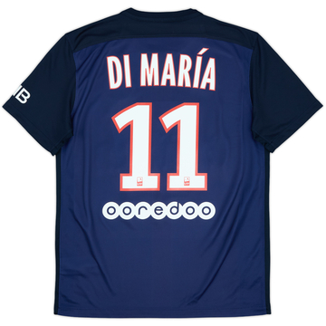 2015-16 Paris Saint-Germain Home Shirt Di Maria #11 - 10/10 - (M)