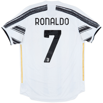 2020-21 Juventus Authentic Home Shirt Ronaldo #7 - 8/10 - (M)
