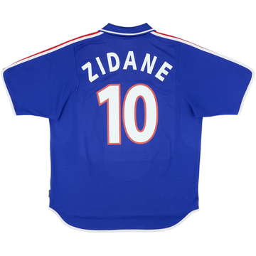 2000-02 France Home Shirt Zidane #10 - 9/10 - (XL)