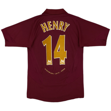 2005-06 Arsenal Home Shirt Henry #14 - 8/10 - (S)