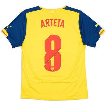 2014-15 Arsenal Away Shirt Arteta #8 - 8/10 - (S)