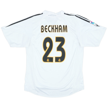 2004-05 Real Madrid Home Shirt Beckham #23 - 7/10 - (M)