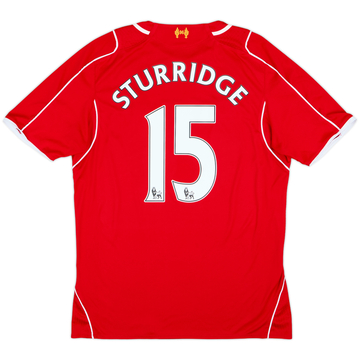 2014-15 Liverpool Home Shirt Sturridge #15 - 8/10 - (L)