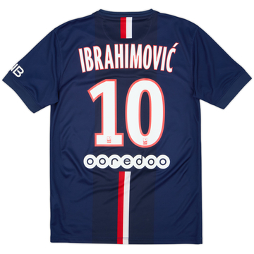 2014-15 Paris Saint-Germain Home Shirt Ibrahimovic #10 - 9/10 - (S)