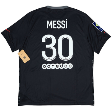 2021-22 Paris Saint-Germain Third Shirt Messi #30 (XL)