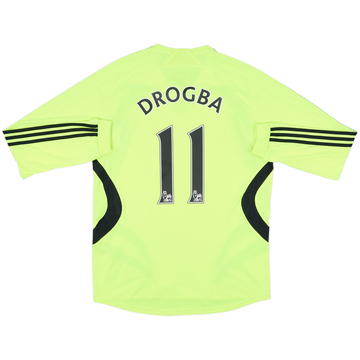 2007-08 Chelsea Away L/S Shirt Drogba #11 - 8/10 - (M)