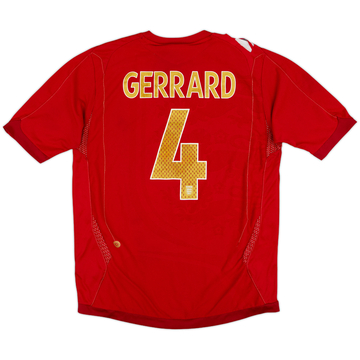 2006-08 England Away Shirt Gerrard #4 - 4/10 - (M)
