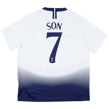 2018-19 Tottenham Home Shirt Son #7 - 8/10 - (XL)