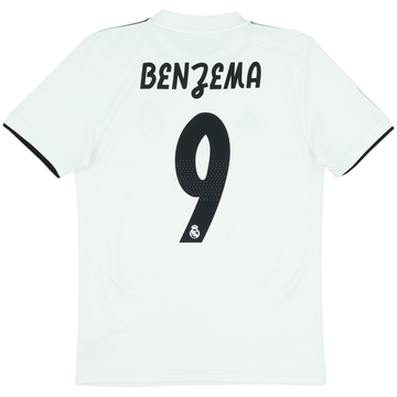 Camiseta de local del Real Madrid 2018-19 Benzema #9 - 7/10 - (S)