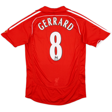 2006-08 Liverpool Home Shirt Gerrard #8 - 6/10 - (S)
