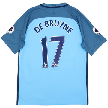 2016-17 Manchester City Home Shirt De Bruyne #17 - 8/10 - (M)