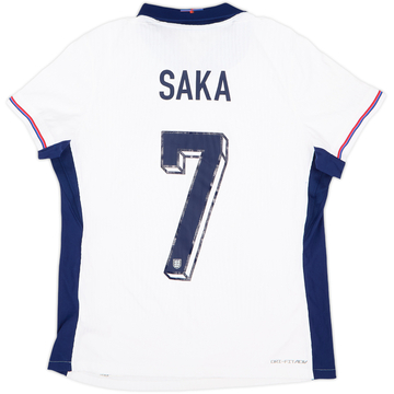 2024-25 England Home Shirt Saka #7 - 8/10 - (Women's M)
