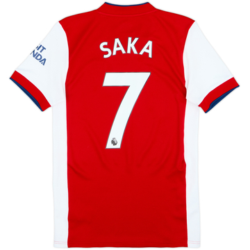 2021-22 Arsenal Home Shirt Saka #7 - 6/10 - (XS)