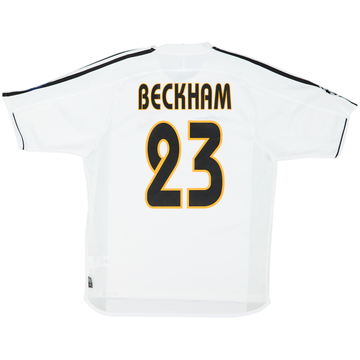 2003-04 Real Madrid Home Shirt Beckham #23 - 9/10 - (M)