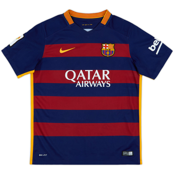 2015-16 Barcelona Home Shirt - 7/10 - (L.Boys)