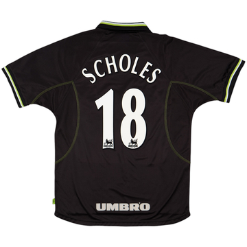 1998-99 Manchester United Third Shirt Scholes #18 - 9/10 - (L)