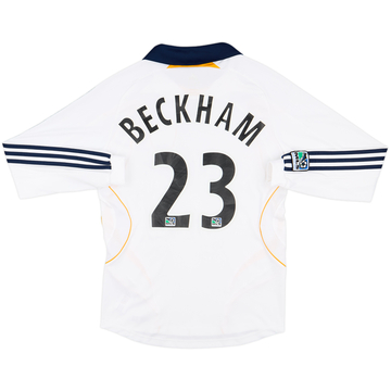 2007-08 LA Galaxy Home L/S Shirt Beckham #23 - 9/10 - (M)