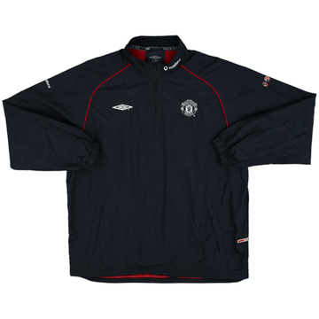 2000-01 Manchester United Umbro 1/4 Zip Track Jacket - 9/10 - (XL)