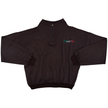 1990 Italy 90 1/4 Zip Sweat Top - 9/10 - (XL)