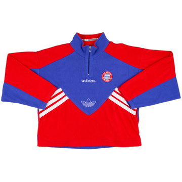 1995-96 Bayern Munich adidas 1/4 Zip Fleece Top - 10/10 - (XL)