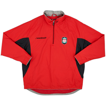 2003-04 Liverpool Reebok 1/4 Zip Track Jacket - 9/10 - (S)
