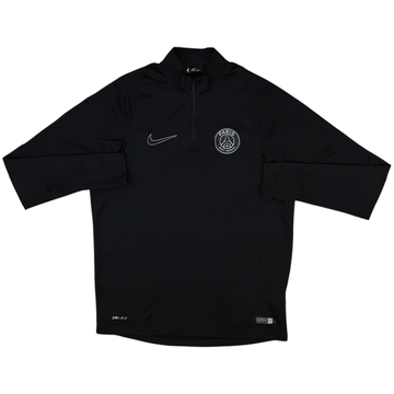 2015-16 Paris Saint-Germain Nike 1/4 Zip Training Top - 8/10 - (M)