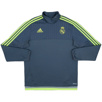 2015-16 Real Madrid adidas 1/4 Zip Drill Top - 9/10 - (M)