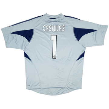2004-05 Real Madrid GK S/S Shirt Casillas #1 - 8/10 - (XL)