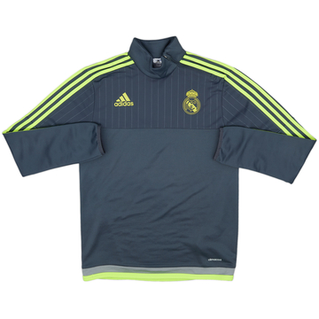 2015-16 Real Madrid adidas 1/4 Zip Training Top - 8/10 - (S)