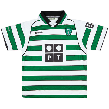 2001-02 Sporting CP Home Shirt - 9/10 - (L.Boys)