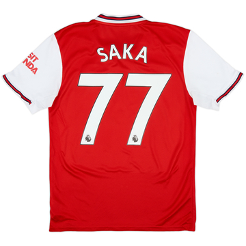 2019-20 Arsenal Home Shirt Saka #77 - 7/10 - (S)