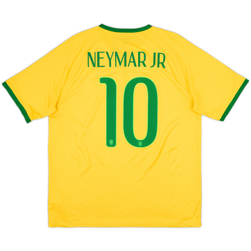 2014-15 Brazil Home Shirt Neymar Jr #10 - 6/10 - (XL)