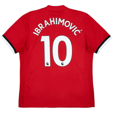 2017-18 Manchester United Home Shirt Ibrahimovic #10 - 6/10 - (L)