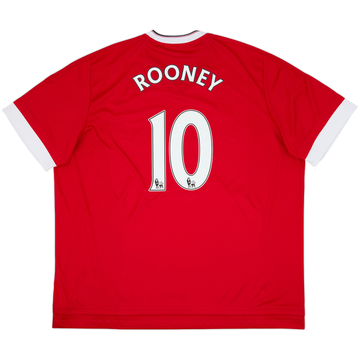 2015-16 Manchester United Home Shirt Rooney #10 - 8/10 - (3XL)